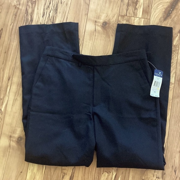 Chaps new a tag women’s size 12 black with pockets - Picture 1 of 9
